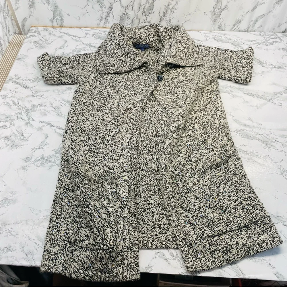 Vivienne Tam Gray Cozy Knit Cardigan Size Small